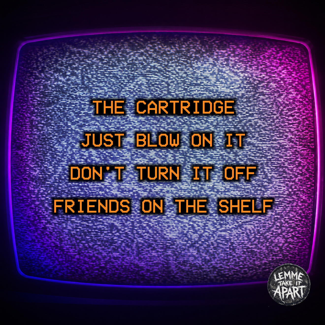 Press Start To Play back cover Press Start To Play EP back cover art. Retro CRT television displaying the four-track listing over static.